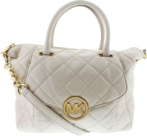 michael kors large fulton satchel vanilla|Michael Kors Fulton Quilted Large Satchel in Vanilla .